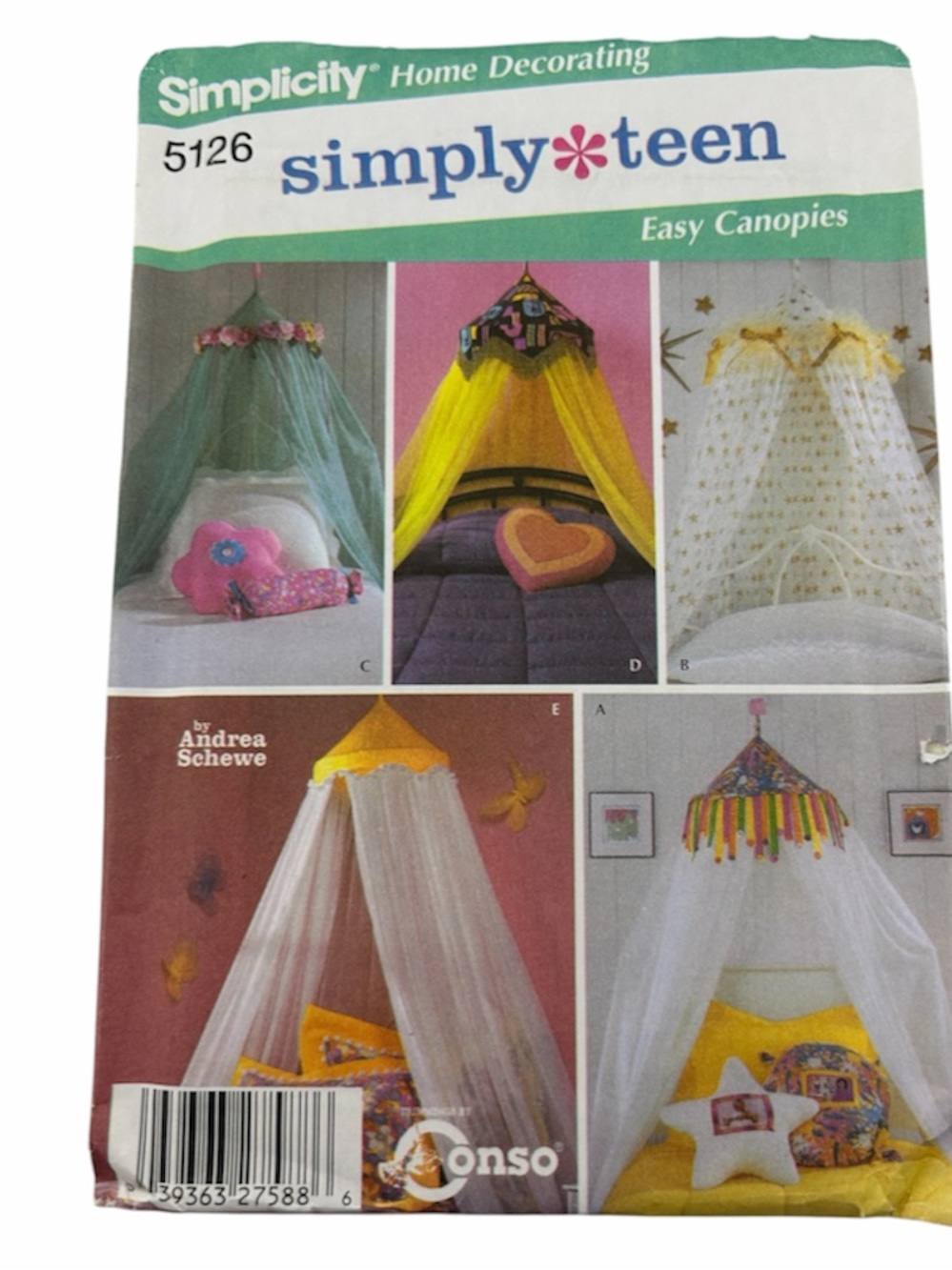 🪡 Simplicity Canopies for Twin Size Beds Sewing Pattern 5126